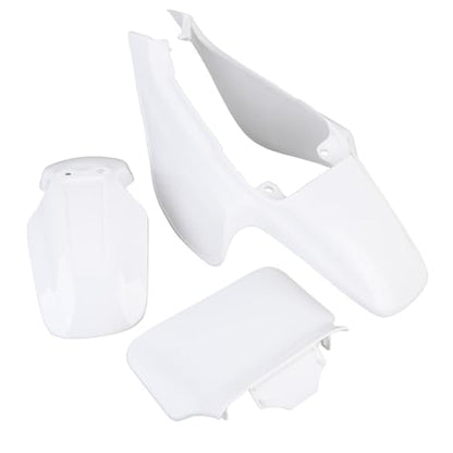 Plastic Mudguard Fairing Kit Pure White Front Mudguard Number Plate Body Panel Body Work Kit for Honda Mini Pit Monkey