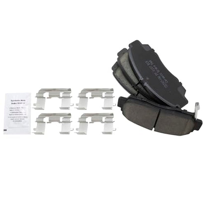 TRQ Front and Rear Brake Pad and Rotor Set Ceramic Vented Solid Rotors - style: BKA11749