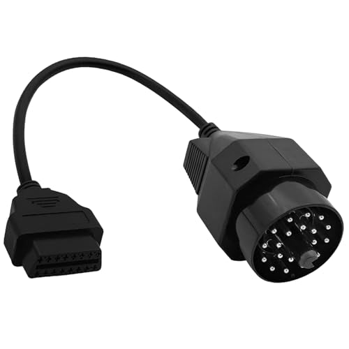 Adapter Fit for OBD1 to OBD2 16pin to 20pin Diagnostic Scanner Convertor Adapter Vehicle 16 Pin Connector Compatible with BMW - size: per BMW 20 Pin