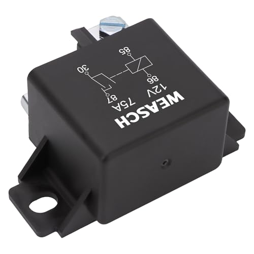 2Pack 0332002168 Normal Open Power Relay, 12V 75A, Applies to Starter Relay V23232-D0001-X001