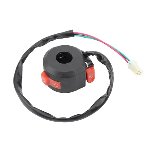 4 Wires Left Kill Start Stop Switch 22mm 7/8" Handlebar Start Switch Assembly Replacement for Speedy 50/Pony 50/VIP 50/Jet 50/Taotao Speedy 50cc 100cc 150cc ATV Quad 4 Wheeler Scooter