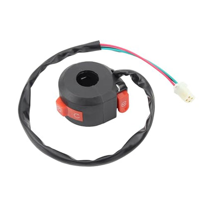 4 Wires Left Kill Start Stop Switch 22mm 7/8" Handlebar Start Switch Assembly Replacement for Speedy 50/Pony 50/VIP 50/Jet 50/Taotao Speedy 50cc 100cc 150cc ATV Quad 4 Wheeler Scooter