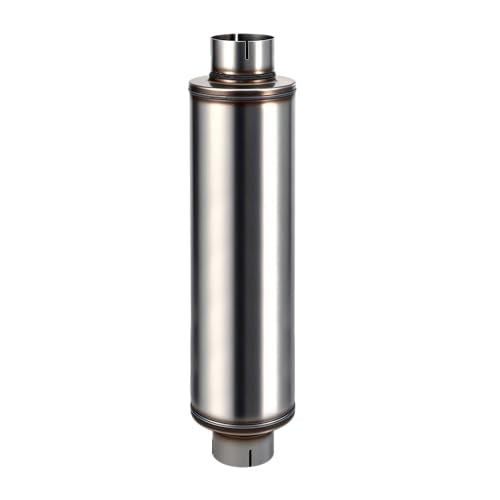 4" Performance Muffler Stainless Steel Straight-Through - size: 4in