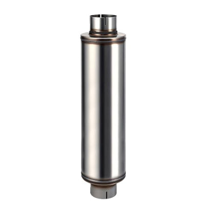 4" Performance Muffler Stainless Steel Straight-Through - size: 4in