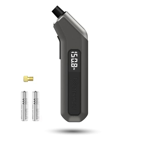ETENWOLF T300 Plus Tire Pressure Gauge 3-200 PSI with Presta Valve Adaptor - color: space grey