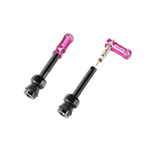 Granite Juicy Nipples Presta Valve Core Remover Caps (Pink) - color: Pink
