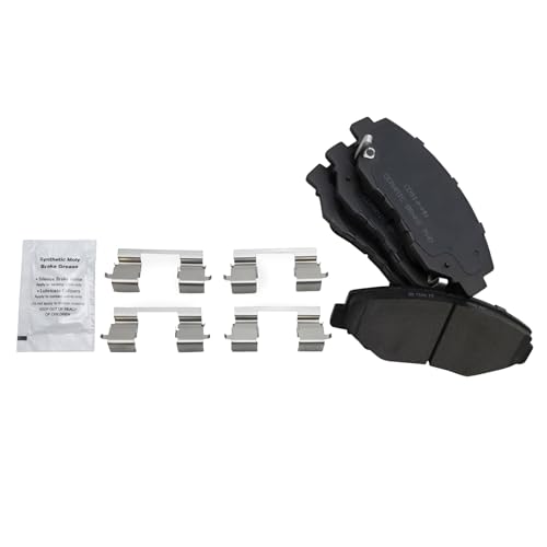 TRQ Front and Rear Brake Pad and Rotor Set Ceramic Vented Solid Rotors - style: BKA12018