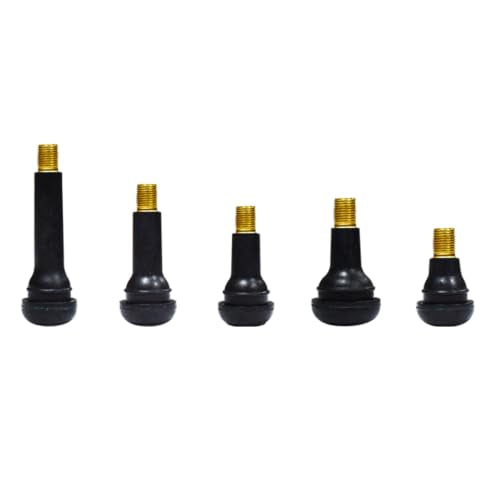 5 pcs of 5 Kinds Tire Valve Stems Snap-in Rubber Tubeless TR412 TR413 TR414 TR415 TR418 for 0.453"(11.5mm) Rim Holes Standard Replacement for Cars Trucks Automotives Total 25 pcs