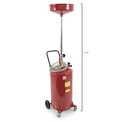 ARKSEN 20 Gallon Waste Oil Change Tank, Red