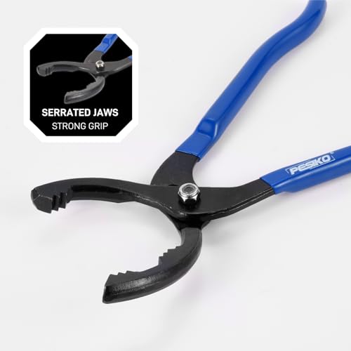 12" Oil Filter Wrench Pliers, Adjustment 60mm to 102mm - size: 12" Pliers