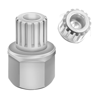 61/16PT Wheel Locking Nut Key Compatible with VW, Audi, Nut Removal - color: 61/16PT