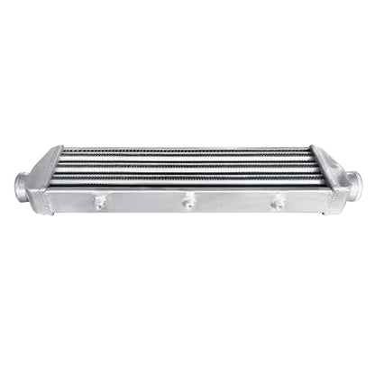 Universal Intercooler 27''x6.6''x2.7" Front Mount Intercooler 2.2'' Inlet and Outlet Aluminum Turbo Intercooler Direct Replacement for Any Turbo Charger system - size: 27''x6.6''x2.7" 2.2''