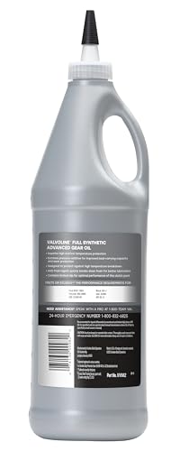 Valvoline Advanced Full Synthetic 75W-140 Gear Oil 1 QT - size: 75W-140 1 QT (Pack of 1)