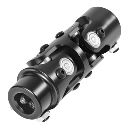 1" DD × 3/4" DD Universal U Joint for Steering Shaft - color: Black, size: 3/4" DD x 1" DD Double
