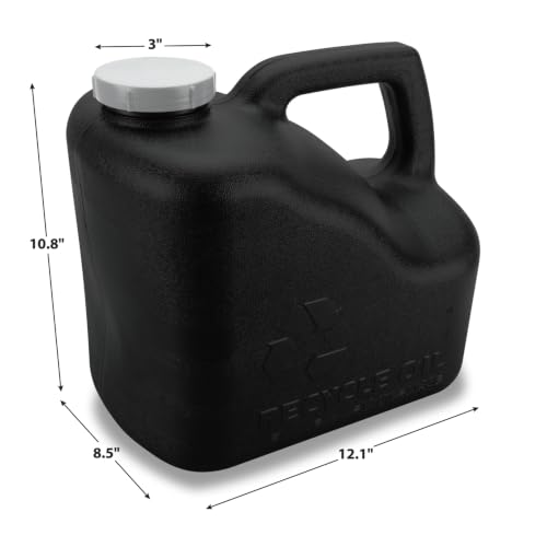 Performance Tool W4067 12-Quart Used Oil Transport Jug, Black