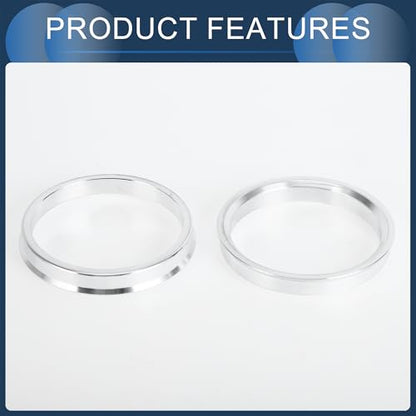 Hub Centric Rings, 64.1mm ID to 72.6mm OD Vehicle Wheel Hubrings Aluminum Alloy, 4 Pcs - size: 64.1mm to 72.6mm
