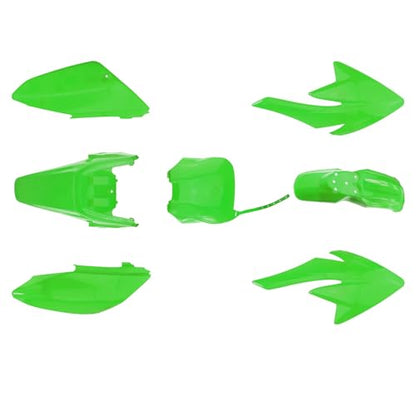 PRO BAT 7 PCs Plastic Fender Fairing Kit - color: Green CRF70 Plastic Fender Kit