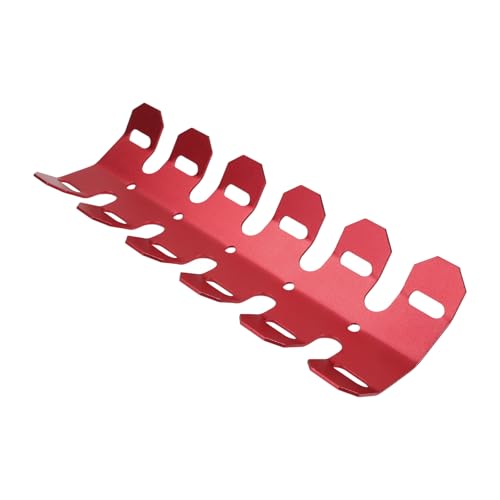 Larcele Motorcycle Exhaust Pipe Heat Shield Universal 9.8in/250mm MT/BHZ-01 - color: red