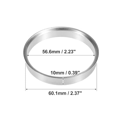X AUTOHAUX 4pcs OD 60.1mm to ID 56.6mm Aluminum Hub Centric Rings - size: 60.1mm ID to 56.6mm OD
