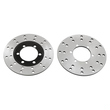 Front Steering Knuckle Assembly Kit for 125cc 150cc 200cc 250cc ATV UTV, 2 Steering Knuckle Spindles+2 Brake Disc Rotors+1 Brake Caliper, Direct Fit Replacement Steering Complete Kit - size: B