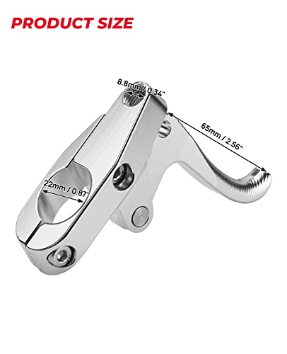 KEMIMOTO Finger Throttle Compatible with Wave Runner Jet Ski Silver Aluminum Alloy - color: Silver