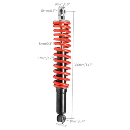 2 Pack 13.5" (350mm) Eye-to-Eye Front Shock Absorbers | 500lbs Suspension Set for 110cc 125cc 150cc 200cc ATV Quad Buggy Go Kart | Fits Taotao Coolster Apollo Massimo