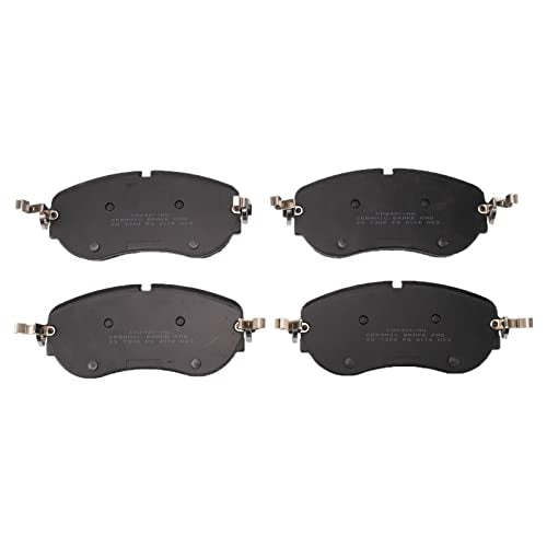 TRQ Front Brake Pads Ceramic Hardware Wear Sensor - color: Ceramic, size: BFA11076