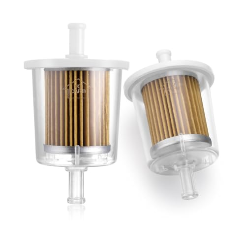 FUEL FILTER INDUSTRIAL HIGH PERFORMANCE UNIVERSAL INLINE GAS FILTER 5/16" 2 Pack