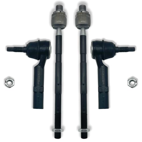 4PCS Front Inner & Outer Tie Rods | ES800286 X2 EV800572 x2 - size: ES800286 X2 EV800572 x2