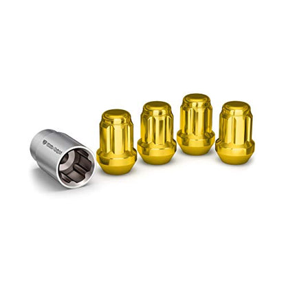White Knight 40700SGDT Gold Wheel Lock, 4 Pack - color: Gold, size: 12mm X 1.50 Thread