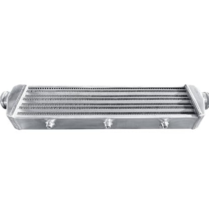 Universal Intercooler 27''x6.6''x2.7" Front Mount Intercooler 2.2'' Inlet and Outlet Aluminum Turbo Intercooler Direct Replacement for Any Turbo Charger system - size: 27''x6.6''x2.7" 2.2''