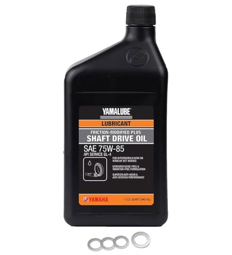 Tusk Drivetrain Oil Change Kit Compatible with Yamaha Rhino 660 - size: Yamalube Shaft Drive Gear Oil 75W-85