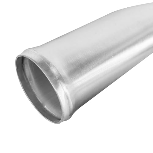 3" (76mm) OD L-shape Aluminum Alloy Tube Intercooler Pipe 18in (457mm) Length Air Intake Tube Aluminum Intercooler Pipe Aluminum Pipe Tube Brushed Finish Silver - size: L: 18"(457mm) L-shape