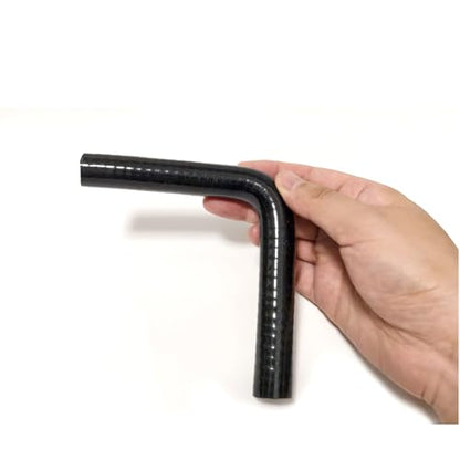 90 Degree Elbow Coupler Hose Silicone 4-Ply Reinforced Turbo Intercooler Intake Piping Hoses High Temp (ID 1/2" (12mm)) - size: ID 1/2"