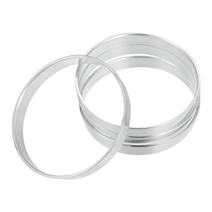 X AUTOHAUX 4pcs OD 87.1mm to ID 65.1mm Aluminium Alloy Car Hub Centric Rings Wheel Bore Center Spacer - size: 65.1mm
