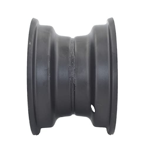 6" Wheel Rim with 3 Holes Fits for Most of 110-125cc Go-Kart, ATV, Lawn Mower 145/70-6 (Black) - size: 6" wheel rim