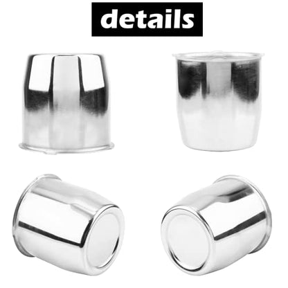 4Pcs 3.13" OD 3.31" H Push Through Trailer Wheel Center Cap for Rim - color: Chrome, size: 3.13" Hub 3.31" H