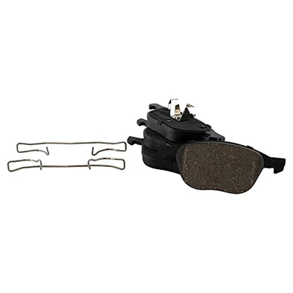 TRQ Front and Rear Brake Pad and Rotor Set Ceramic Vented Solid Rotors - style: BKA11264