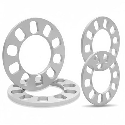 4 Pack Universal Wheel Spacers, 5/16" (8mm) Die Cast Replacement Wheel Spacer for 5 Lugs Wheels/Rims, Fits 100-120mm Multiple Bolts Pattern, 5x100, 5x108, 5x110, 5x112, 5x114.3, 5x115, 5x120 - size: 8mm-Pack of 4