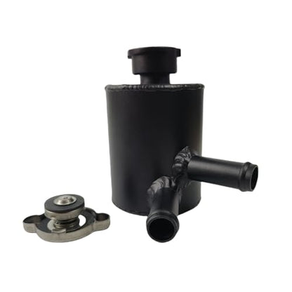Universal 32mm Hose Filler Neck Aluminum Coolant Overflow Expansion Reservoir Tank