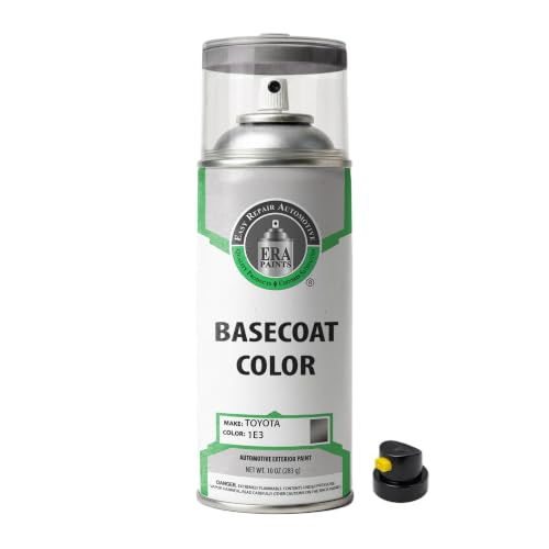 ERA Paints - 1E3 - Phantom Gray Pearl for TOYOTA Exact OEM Color Match Automotive Touch Up Paint for Cars - Spray Paint with Premium Spray Nozzle - Basic Kit - Made in USA - style: Spray - Basic Kit