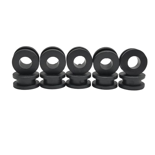 Motorcycle M6 Fairings Rubber Grommets Bolt Kit, 10Pcs