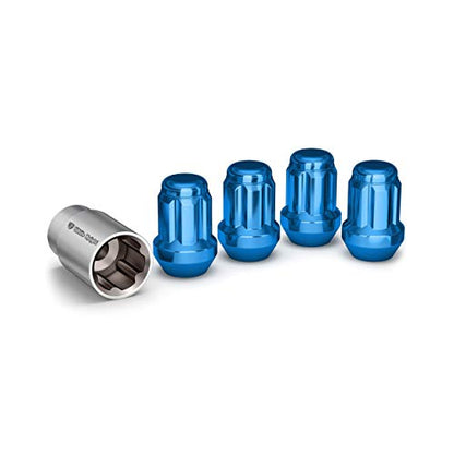 White Knight 40700SBLT Blue Wheel Lock, 4 Pack, 12mm x 1.50 Thread - color: Blue, size: 12mm X 1.50 Thread