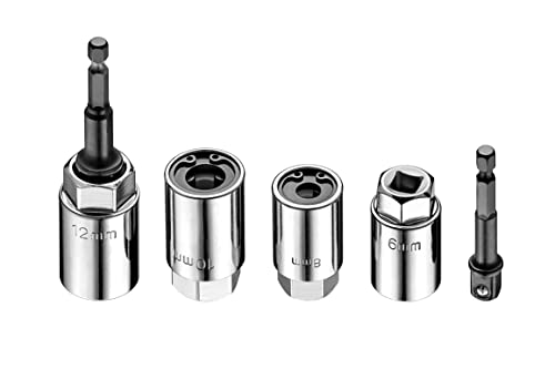 4 PCS Metric Stud Remover and Installer Set- 3/8-inch 6MM, 8MM, 1/2-inch 10MM, 12MM