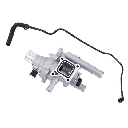 Aluminium Engine Coolant Thermostat Housing Assembly Kit(with Throttle Body Inlet Heater Pipe).Fit for Chevy Cruze 2011-2016, Chevy Sonic 2013-2018 1.8L .Replaces Part # 25199824,25192228,25192904.