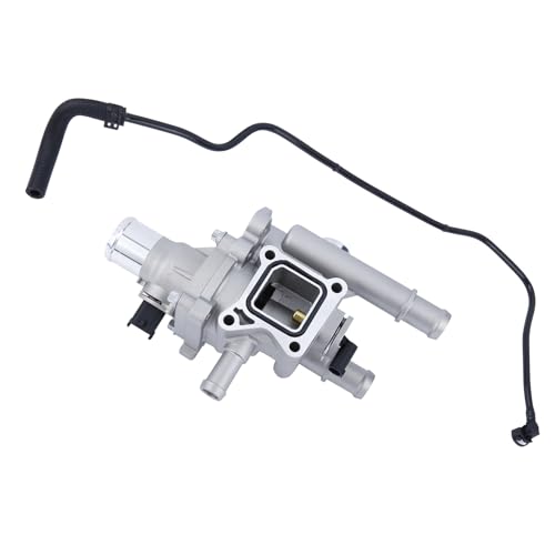 Aluminium Engine Coolant Thermostat Housing Assembly Kit(with Throttle Body Inlet Heater Pipe).Fit for Chevy Cruze 2011-2016, Chevy Sonic 2013-2018 1.8L .Replaces Part # 25199824,25192228,25192904.