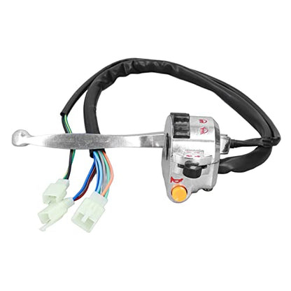 Motorcycle Handlebar Switch, Motorcycle Turn Signal Switch, 22mm Drum Brake Handle Bar Switch Motorcycle Multi-Function Handlebar Switch Button for Chinese Scooter