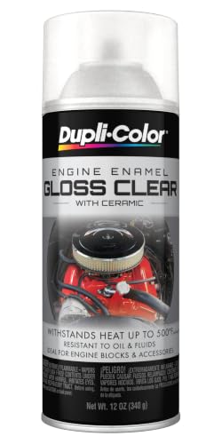 Dupli-Color Engine Paint with CERAMIC, Gloss, Clear, 12 oz - color: Clear, size: 12 Ounce (Pack of 1)