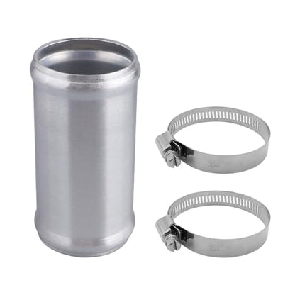 AC PERFORMANCE OD 2.25" Aluminum Tube Hose Joiner with Clamps - size: 2.25" (57mm)