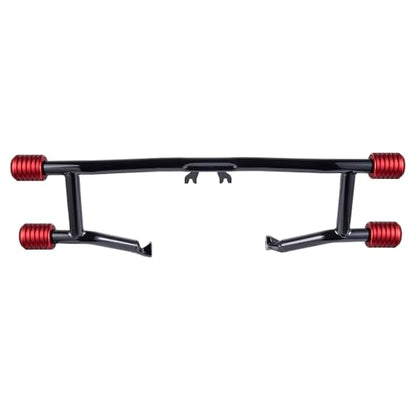 Advanblack Protek Two Step Highway Peg Crash Bar with CNC Slider Fit for 2014-2025 Harley Touring Road Glide Street Glide Electra Glide – Engine Guard Performance Upgrade (Red CNC) - color: Red CNC